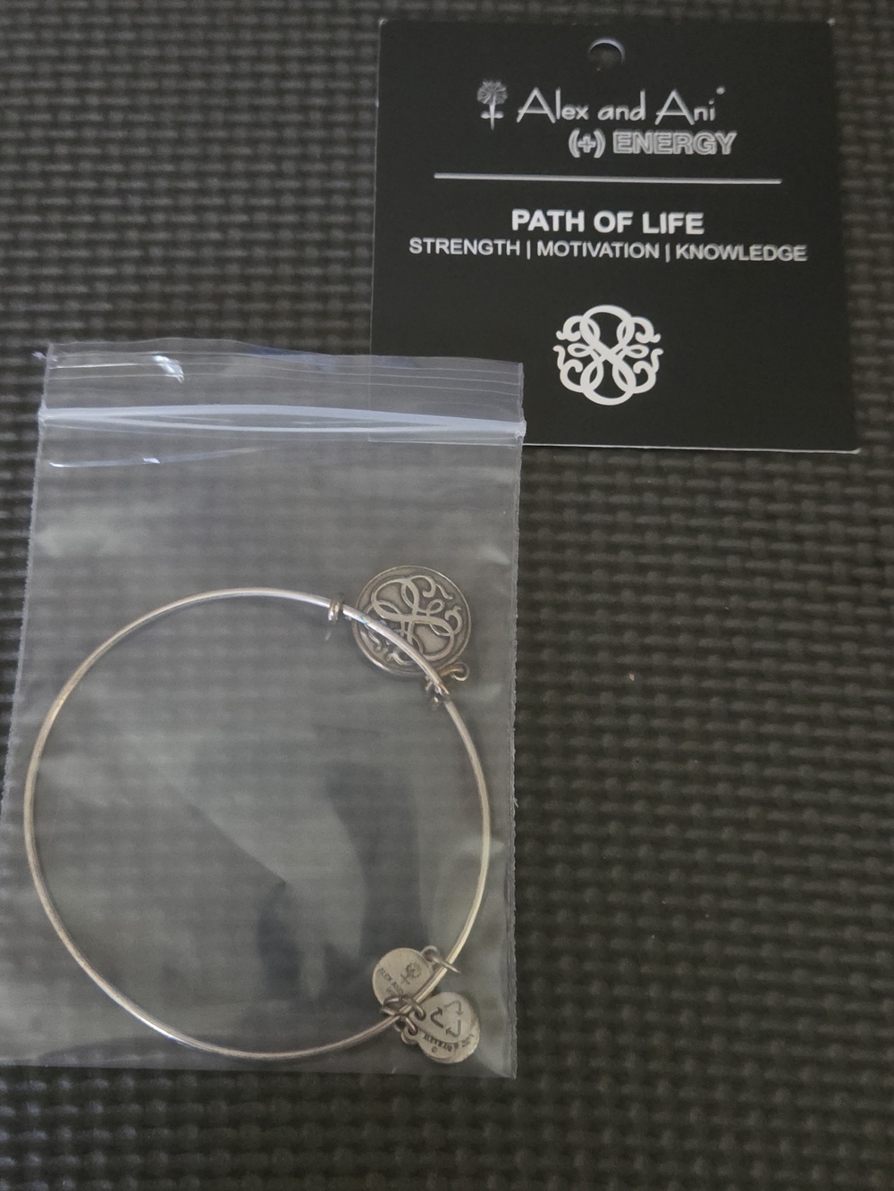 Alex and Ani Silver Path of Life Expandable Bangle Bracelet